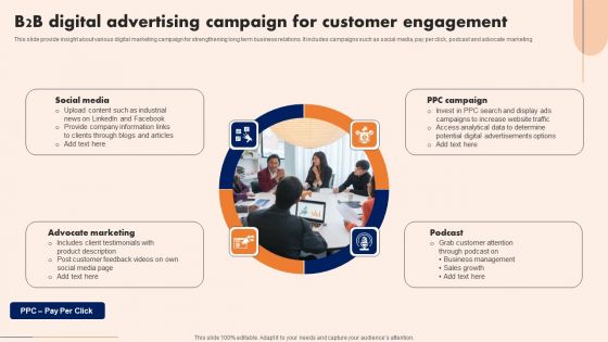 B2B Digital Advertising Campaign For Customer Engagement Guidelines PDF