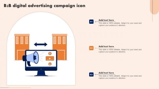 B2B Digital Advertising Campaign Icon Graphics PDF