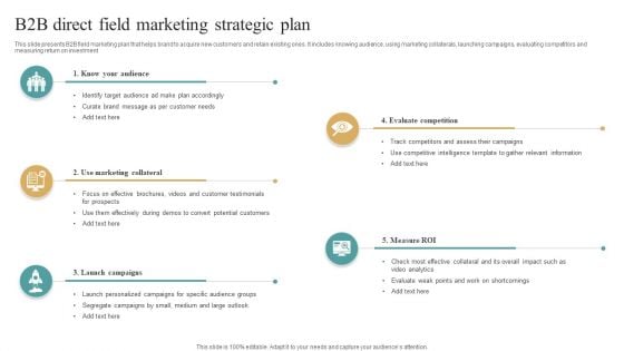 B2B Direct Field Marketing Strategic Plan Formats PDF
