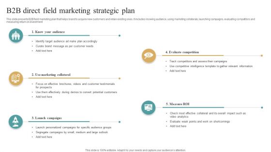 B2B Direct Field Marketing Strategic Plan Formats PDF B2B Direct Field Marketing Strategic Plan Formats PDF