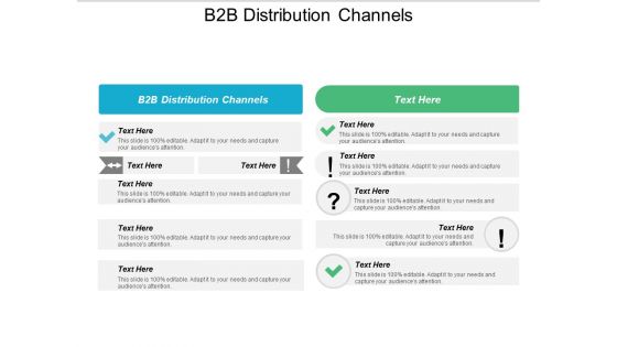 B2B Distribution Channels Ppt PowerPoint Presentation Ideas Skills Cpb