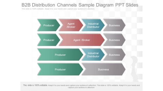 B2B Distribution Channels Sample Diagram Ppt Slides B2B Distribution Channels Sample Diagram Ppt Slides