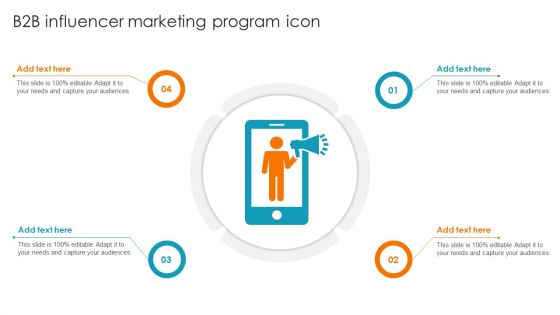 B2B Influencer Marketing Program Icon Ppt PowerPoint Presentation Gallery Deck PDF