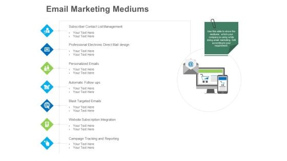 B2B Lead Generation Email Marketing Mediums Template PDF