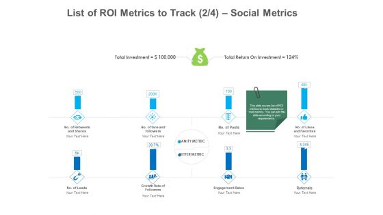 B2B Lead Generation List Of ROI Metrics To Track Social Metrics Formats PDF