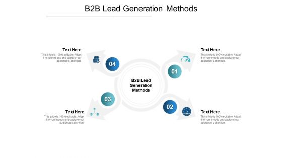 B2B Lead Generation Methods Ppt PowerPoint Presentation Model Objects Cpb Pdf