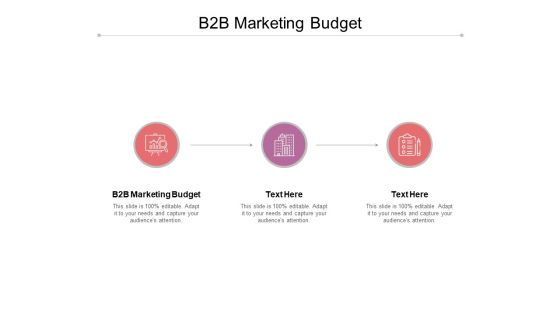 B2B Marketing Budget Ppt PowerPoint Presentation Icon Gallery Cpb