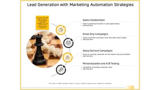 B2B Marketing Lead Generation With Marketing Automation Strategies Diagrams PDF