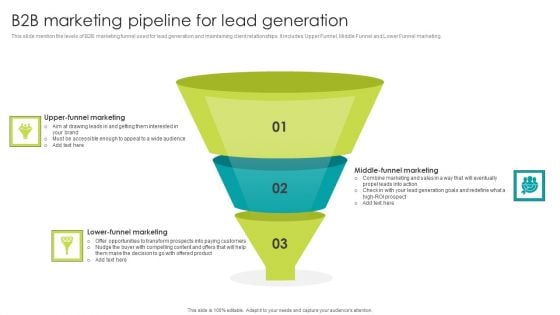 B2B Marketing Pipeline For Lead Generation Pictures PDF B2B Marketing Pipeline For Lead Generation Pictures PDF