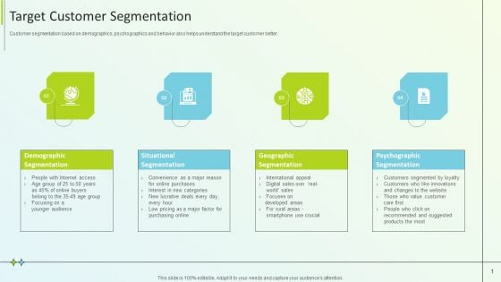 B2B Online Marketing Strategy Target Customer Segmentation Microsoft PDF