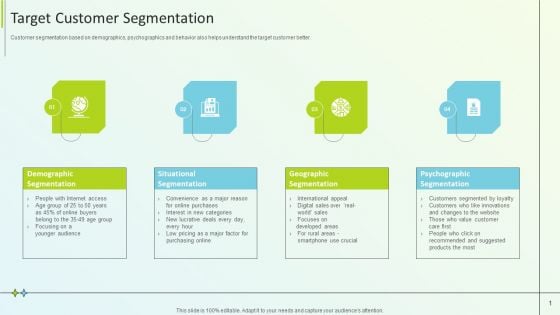 B2B Online Marketing Strategy Target Customer Segmentation Microsoft PDF