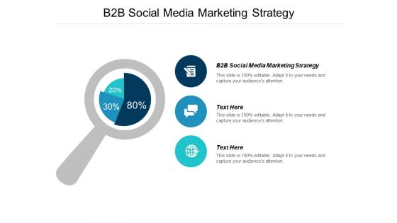 B2B Social Media Marketing Strategy Ppt PowerPoint Presentation Outline Influencers