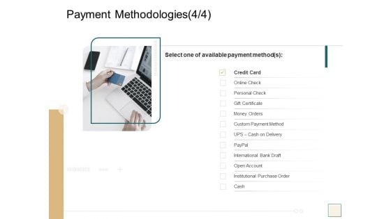 B2B Trade Management Payment Methodologies Credit Card Ppt Visual Aids Deck PDF