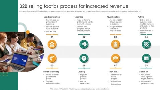 B2b Selling Tactics Process For Increased Revenue Mockup PDF