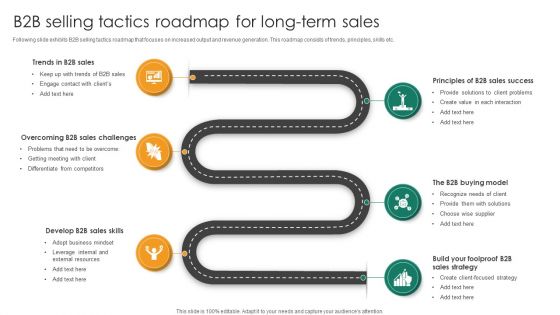 B2b Selling Tactics Roadmap For Long Term Sales Guidelines PDF