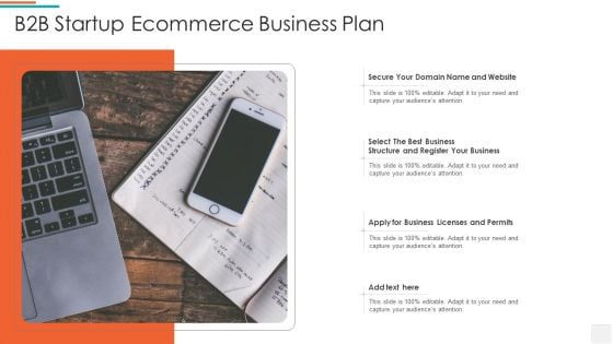 B2b Startup Ecommerce Business Plan Slides PDF