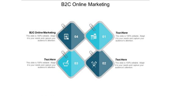 B2c Online Marketing Ppt PowerPoint Presentation Icon Aids Cpb