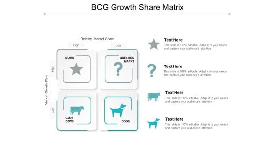 BCG Growth Share Matrix Ppt Powerpoint Presentation Layouts Infographics