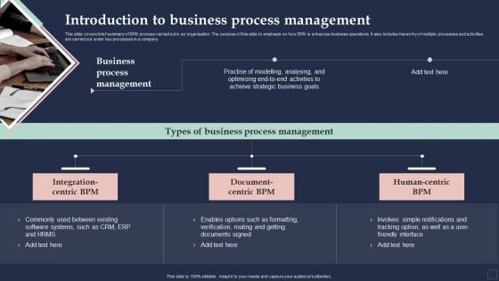 BPM System Methodology Introduction To Business Process Management Introduction PDF