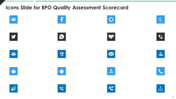 BPO Quality Assessment Scorecard Ppt PowerPoint Presentation Complete Deck With Slides Slide11