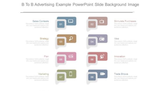 B To B Advertising Example Powerpoint Slide Background Image