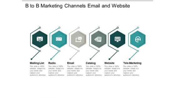 B To B Marketing Channels Email And Website Ppt PowerPoint Presentation Professional Portrait