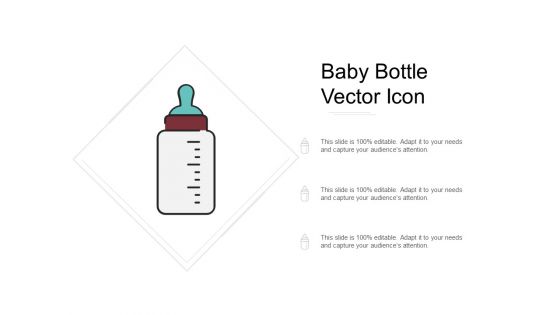 Baby Bottle Vector Icon Ppt Powerpoint Presentation Portfolio Influencers