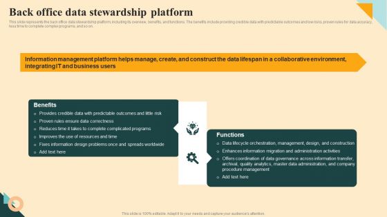 Back Office Data Stewardship Platform Topics PDF