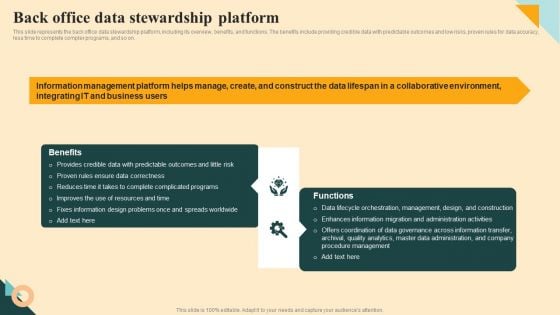 Back Office Data Stewardship Platform Topics PDF Back Office Data Stewardship Platform Topics PDF