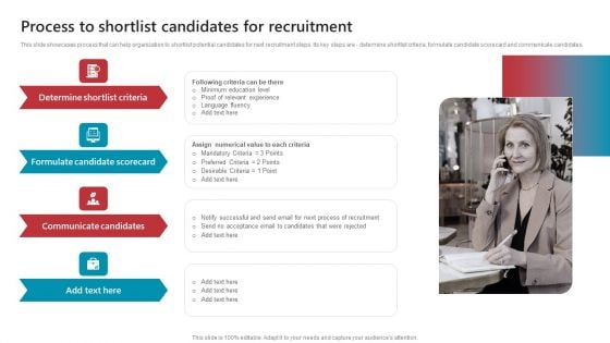 Background Verifying And Selecting Process To Shortlist Candidates For Recruitment Background PDF