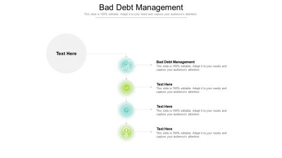 Bad Debt Management Ppt PowerPoint Presentation Outline Samples Cpb Pdf