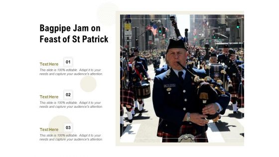 Bagpipe Jam On Feast Of St Patrick Ppt PowerPoint Presentation Ideas Influencers PDF