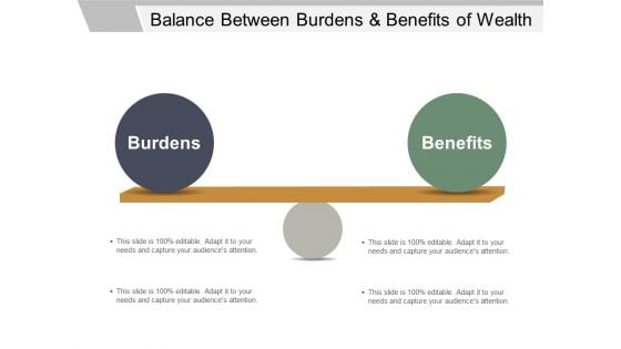 Balance Between Burdens And Benefits Of Wealth Ppt PowerPoint Presentation Icon Show