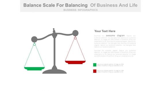 Balance Between Demand And Supply Powerpoint Slides