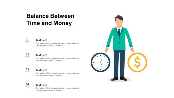 Balance Between Time And Money Ppt PowerPoint Presentation Outline Themes PDF