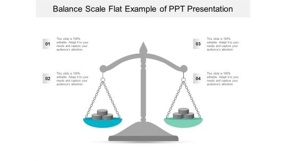 Balance Scale Flat Example Of Ppt Presentation Ppt Powerpoint Presentation Summary Introduction