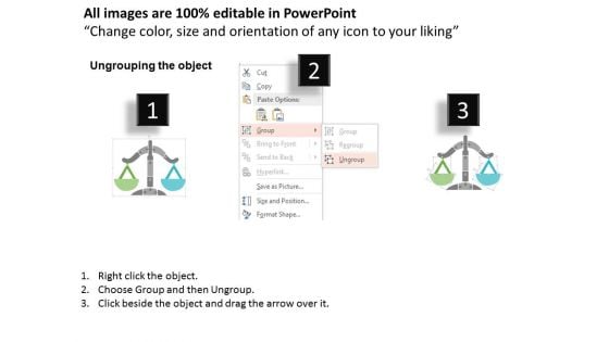Balance Scale With Like And Dislike Icons Powerpoint Template