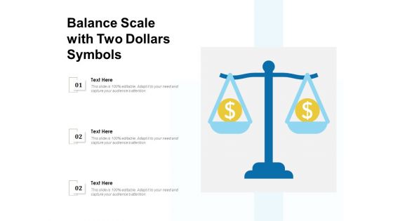 Balance Scale With Two Dollars Symbols Ppt PowerPoint Presentation Gallery Good PDF