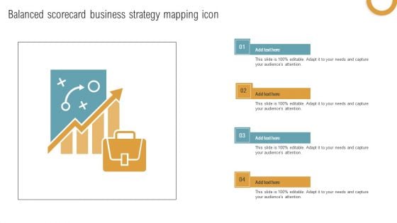 Balanced Scorecard Business Strategy Mapping Icon Topics PDF