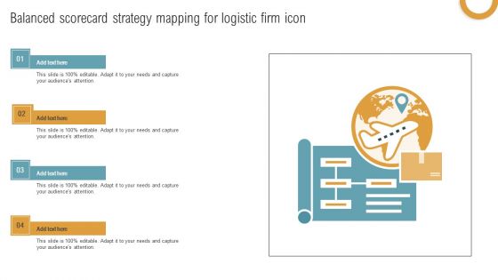 Balanced Scorecard Strategy Mapping For Logistic Firm Icon Pictures PDF