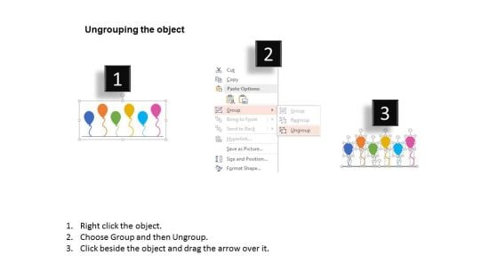 Balloons Year Based Timeline Diagram Powerpoint Template