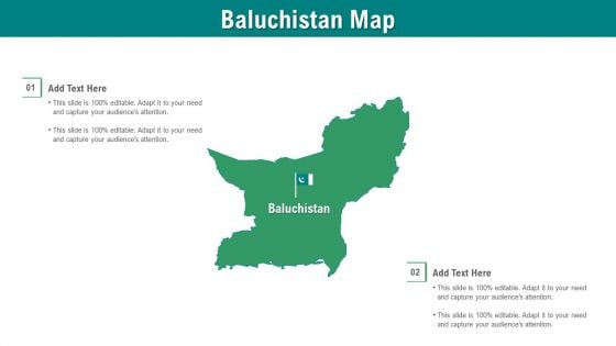 Baluchistan Map PowerPoint Presentation Ppt Template PDF