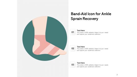 Bandage Icon Finger Injury Medical Red Cross Ppt PowerPoint Presentation Complete Deck