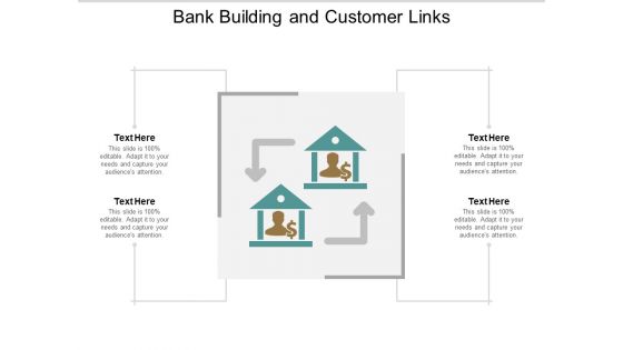 Bank Building And Customer Links Ppt Powerpoint Presentation Portfolio Picture