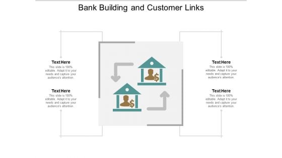 Bank Building And Customer Links Ppt PowerPoint Presentation Professional Format