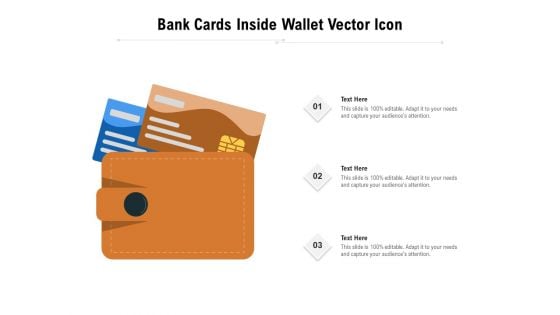 Bank Cards Inside Wallet Vector Icon Ppt PowerPoint Presentation Gallery Layout PDF