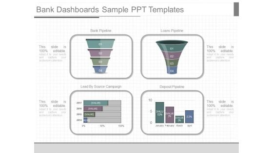 Bank Dashboards Sample Ppt Templates Bank Dashboards Sample Ppt Templates