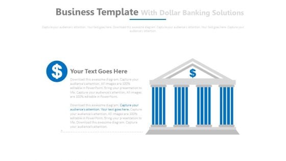 Bank Design For Cash Flow Formula Powerpoint Slides