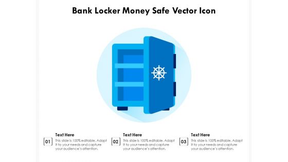 Bank Locker Money Safe Vector Icon Ppt PowerPoint Presentation Slides Graphics Template PDF