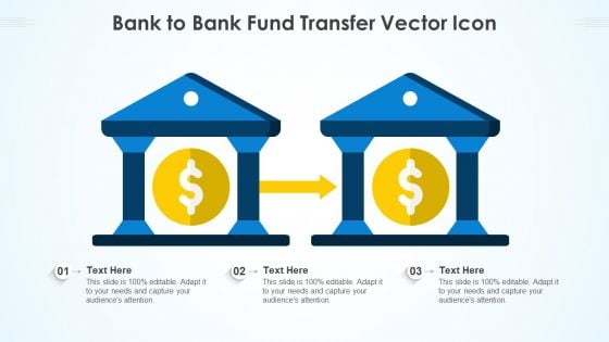 Bank To Bank Fund Transfer Vector Ppt PowerPoint Presentation Gallery Maker PDF